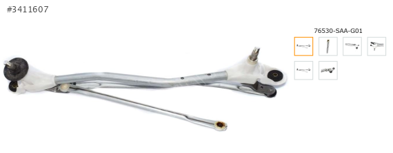 SİLGİ MANEVRA KOLU HONDA JAZZ 02-05 76530-SAA-G01 MANİVELA KOLU