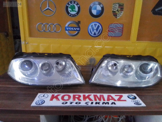 VOLKSWAGEN PASSAT B5,5 HİGHLİNE MERCEKLİ SAĞ SOL FAR TAKIM ORJIN