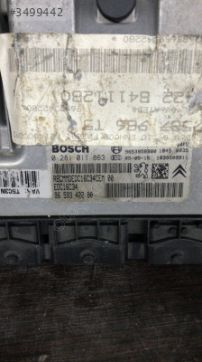 Peugeot 307 Motor Beyni 0281011863 EDC16C34 9661773380 EDC16C34