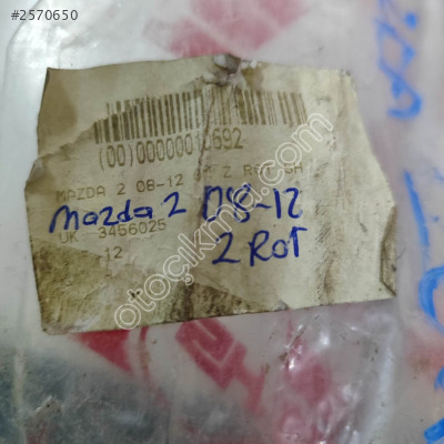 Mazda 2   Z rot 2008-2012 OEM kodu:345602512