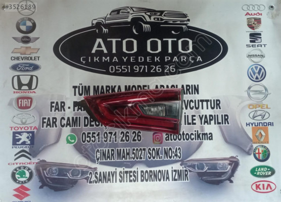NİSSAN QASHQAI ORJİNAL ÇIKMA SAĞ STOP