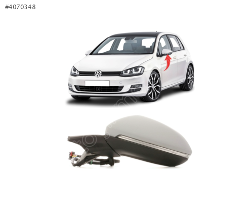 5G1857507B GOLF 7 7.5 2013-2017 KOMPLE SOL AYNA 9 PİN KATLANIR