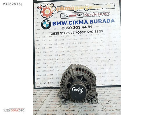 06f903203c Volkswagen Caddy Çıkma Şarj Dinamosu Orjinal Temiz