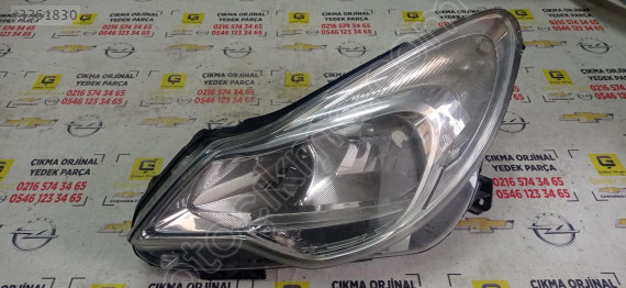 OPEL CORSA D MAKYAJLI SOL FAR ÇIKMA SÖKME YEDEK PARÇA
