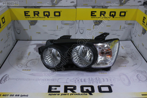 Aveo Far Siyah Çerçeveli Motorlu Sol 2012