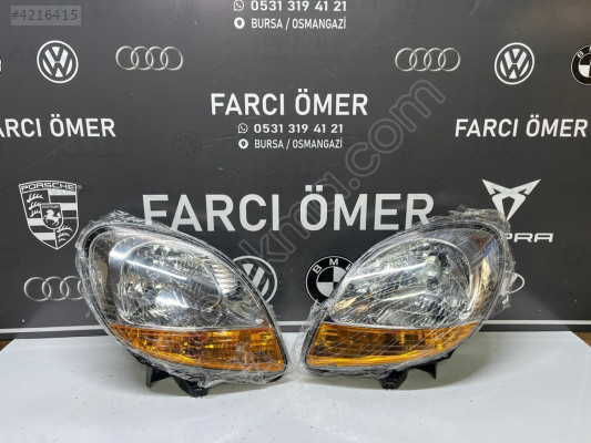 RENAULT KANGOO 2003- SAĞ-SOL TAKIM ÖN FAR SIFIR SARI SİNYAL