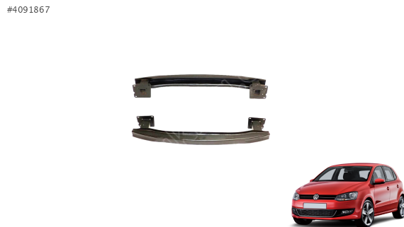 6R0807305A VW POLO 09-14 ARKA TAMPON DEMİRİ