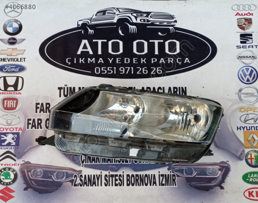 SKODA RAPİD ORJINAL CIKMA SOL FAR