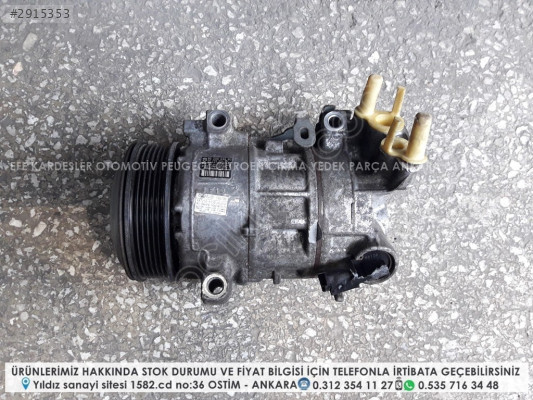 peugeot 208 1.2 benzinli çıkma klima kompresörü