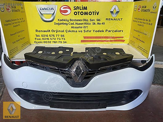 Renault Clio 4 Beyaz Ön Tampon ve Diğer Oto Parçaları