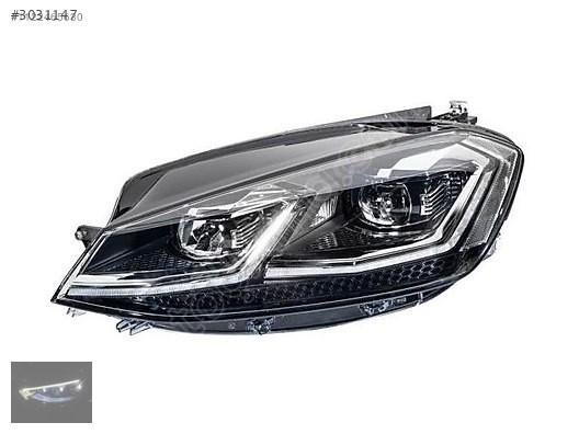 GOLF 7.5 HİGHLİNE SOL FAR SIFIR BEYİN HARİÇ FİYAT OEM:5G1941035C