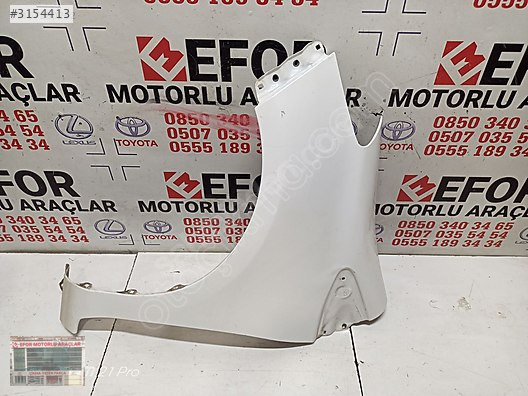 TOYOTA YARİS SOL ÖN ÇAMURLUK ÇIKMA ORİJİNAL PARÇA 2012-2018