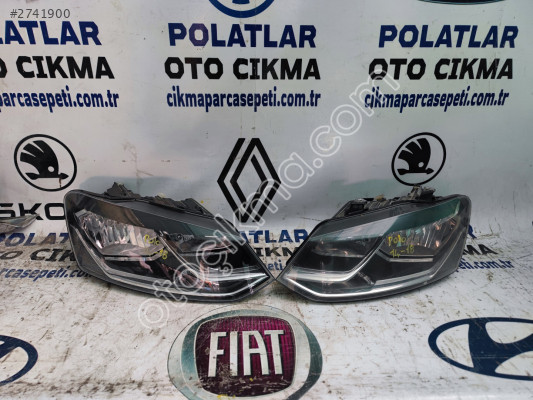 Volkswagen Polo Ön far sağ sol Orjinal 2014-2018