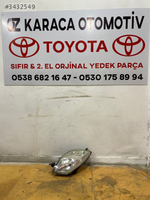 TOYOTA YARİS 2009-2011 ÇIKMA ORJİNAL SOL ÖN FAR