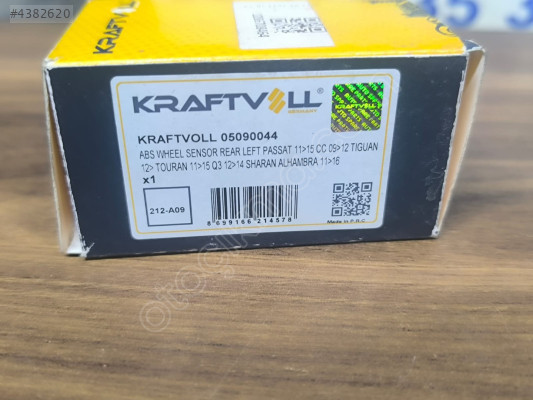 Abs Sensörü Arka Sol KRAFTVOLL 05090044