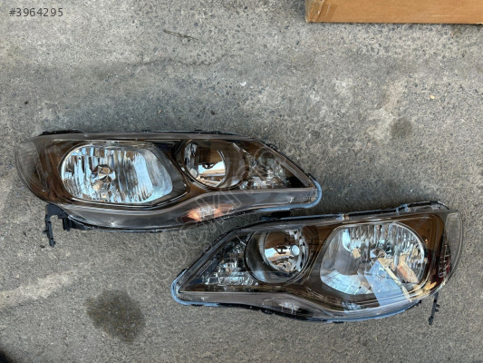 Honda Makyajlı Tip Civic Sağ Sol Far Bronzlu Motorlu 2006-2011