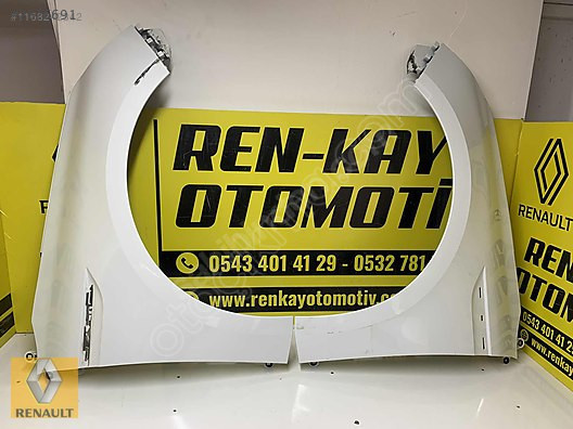 Renault Megane 4 Beyaz Orjinal Çıkma Sağ/Sol Çamurluk