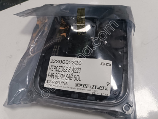 MERCEDES S W223 FAR BEYNİ SAĞ SOL 2239002326 Ç