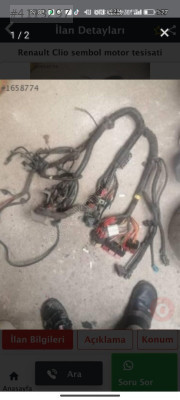 Renault symbol motor tesisatı