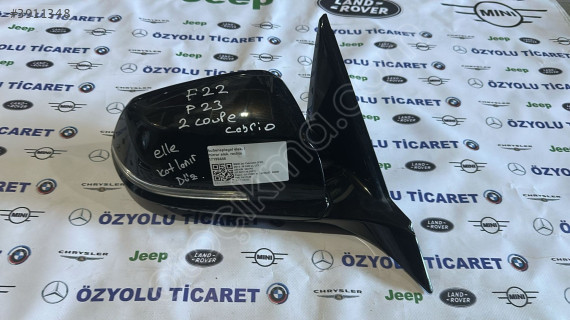 BMW F22-F23 2 Coupe Cabrio Sağ Ayna Elle Katlanır