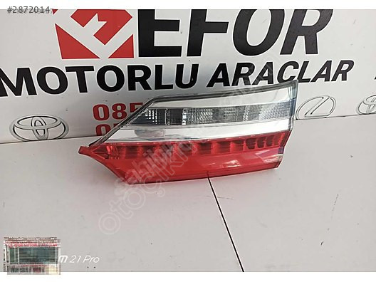 TOYOTA COROLLA SAĞ İÇ STOP LEDLİ ÇIKMA ORJİNAL YEDEK PARÇA 16-18