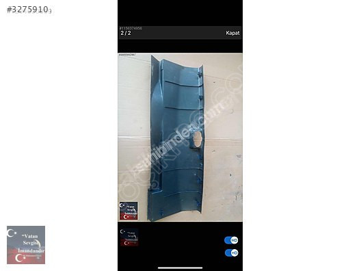 2000 MODEL ROVER 620 ARKA BAGAJ KARŞILIK PLASTİĞİ