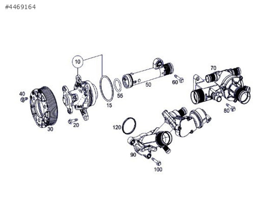 MERCEDES C SERİSİ A205 W205  DEVİR DAİM POMPASI ADN19198