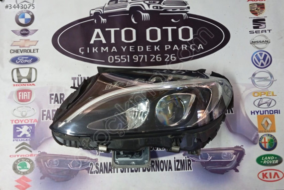 Mercedes C Serisi W205 Kasa Makyajsız Sol Far ORJİNAL ÇIKMA