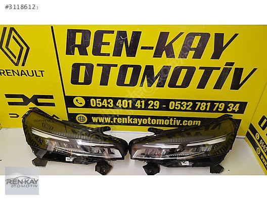 260600149R / 260103507R RENAULT CLİO 5.5 SAĞ SOL FAR ORJ RENKAY