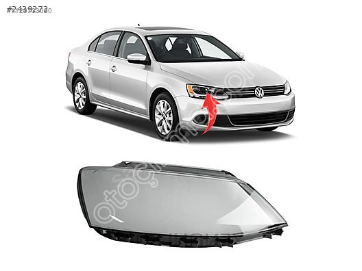 VW Jetta Sağ Far Camı - Orijinal Çıkma Parça