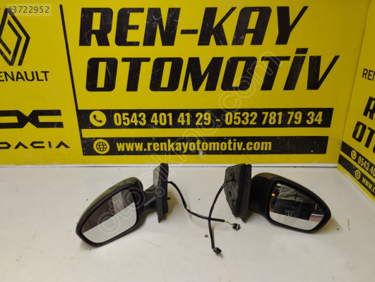 DACİA SANDERO STEPWAY & JOGGER SAĞ SOL DIŞ AYNA ORJ ÇIKMA RENKAY