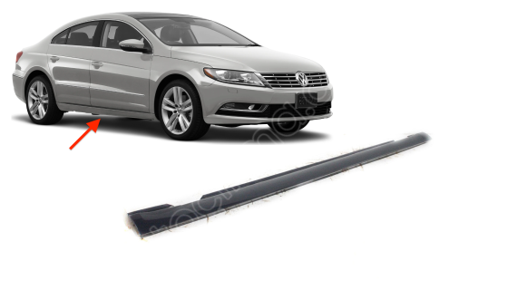 3C8853856F VW PASSAT CC 12-17 MARŞPİYEL KAPLAMASI ALT YAN SAĞ
