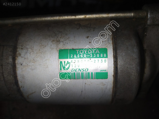 2810033080 Toyota Corolla Yaris Auris Marş Dinamosu Çıkma