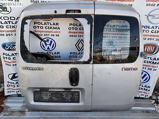 Citroen Nemo bagaj kapağı orijinal çift kapak
