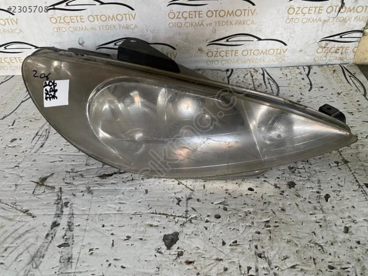 PEUGEOT 206 SAĞ FAR ORJİNAL ÇIKMA 2000-2008 MODEL