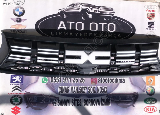 DACIA DUSTER ORJİNAL ÇIKMA ÖN PANJUR
