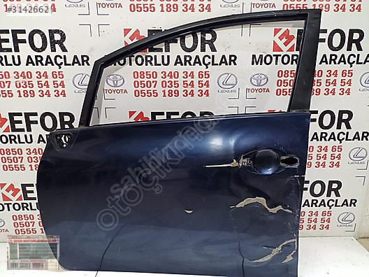 TOYOTA AURİS ORJİNAL ÇIKMA SOL ÖN KAPI 07-12