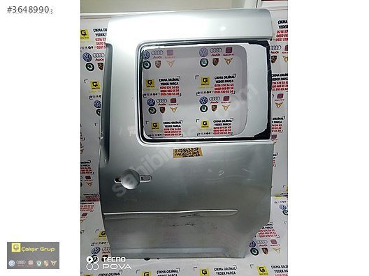 VOLKSWAGEN CADDY SOL ARKA KAPI 2K5843207ÇIKMA SÖKME YEDEK PARÇA