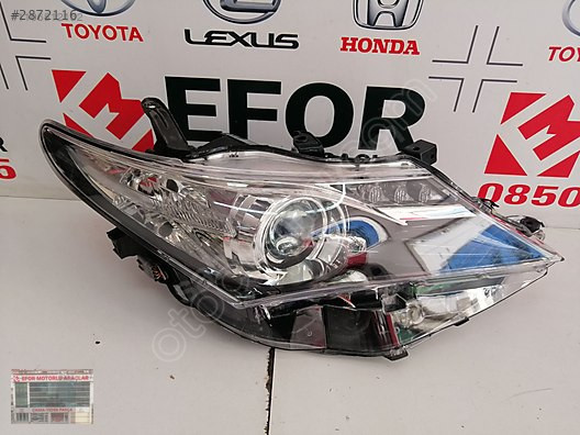 TOYOTA AURİS SAĞ FAR ÇIKMA ORJİNAL PARÇA 2013-2015