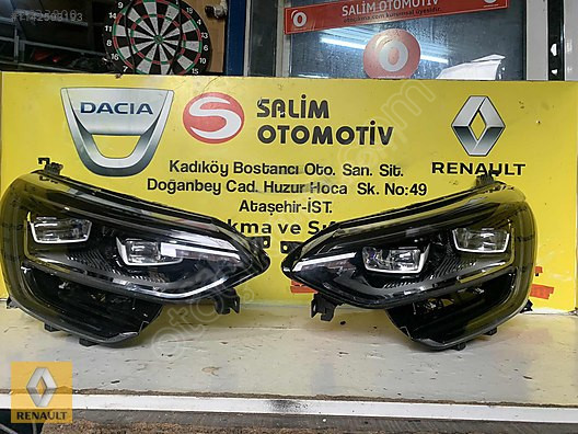 Renault Megane 4 Icon Orjinal Çıkma Sağ-Sol Led Farlar