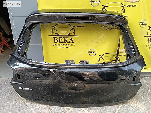OPEL CORSA F BAGAJ KAPAĞI SİYAH ÇIKMA ORJİNAL YEDEK PARÇA