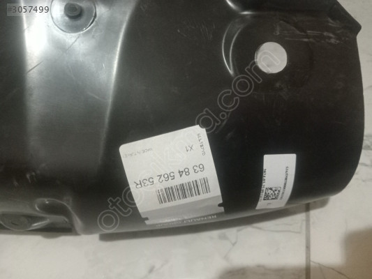 Renault fluence ön çamurluk davlumbaz önu sol 638456253R