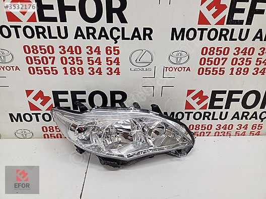 TOYOTA COROLLA SIFIR SAĞ FAR 10-12 OEM NO: 81130-12D80