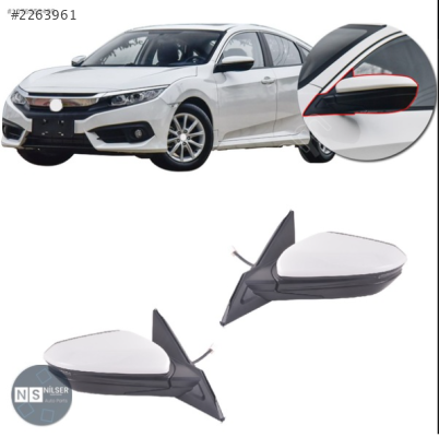 Honda Civic Sağ-Sol Dikiz Ayna Elek+Sinyal+Katlanabilir