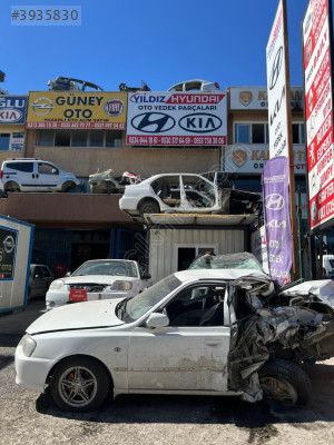 hyundai accent milenyum kaput - accent milenyum çıkma kaput beyaz