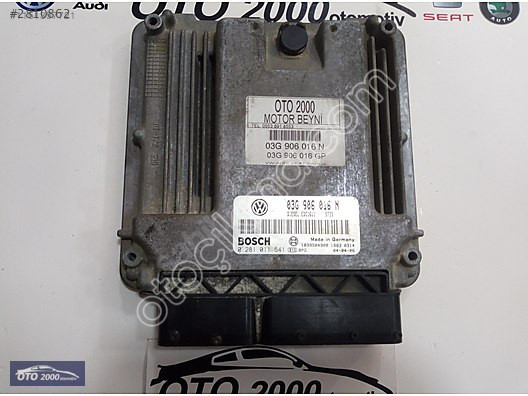 03G906016N-03G906016GP-EDC16U1 CADDY 2.0 TDI BDJ MOTOR BEYNİ