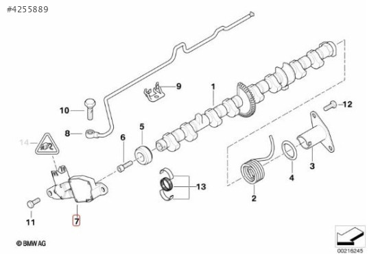 BMW E87 E90 N46 ÇIKMA EKSANTRİK OKUYUCU 7527016 7513783 7506503
