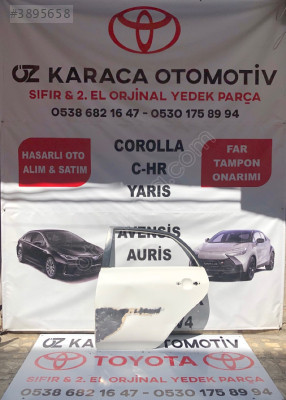 2006-2012 TOYOTA COROLLA ÇIKMA ORJINAL SOL ARKA KAPI