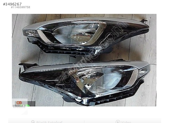 Hyundai i20 Ledsiz Far 2015 2018 - Sağ Sol - Adet Fiyatı