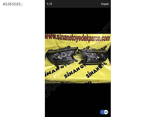 FORD RENGER ORJİNAL HATASIZ SAĞ SOL FAR ÇIKMA ORJİNAL HATASIZ
